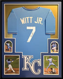 FRAMED KANSAS CITY ROYALS BOBBY WITT JR AUTOGRAPHED SIGNED JERSEY BECKETT HOLO