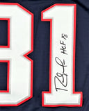 Randy Moss Patriots Signed HOF 18 Mitchell & Ness Legacy Throwback Jersey BAS