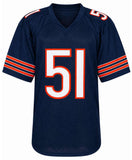 Jim Morrissey (BEARS) Signed Navy Custom Football Jersey w/SB XX - (BECKETT COA)