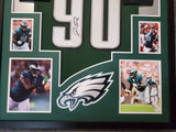 FRAMED PHILADELPHIA EAGLES JORDAN DAVIS AUTOGRAPHED SIGNED JERSEY JSA COA