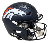 John Elway Signed Denver Broncos Full Size Authentic SpeedFlex Helmet BAS