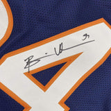 Framed Autographed/Signed Brian Urlacher 33x42 Chicago Blue Jersey Beckett COA