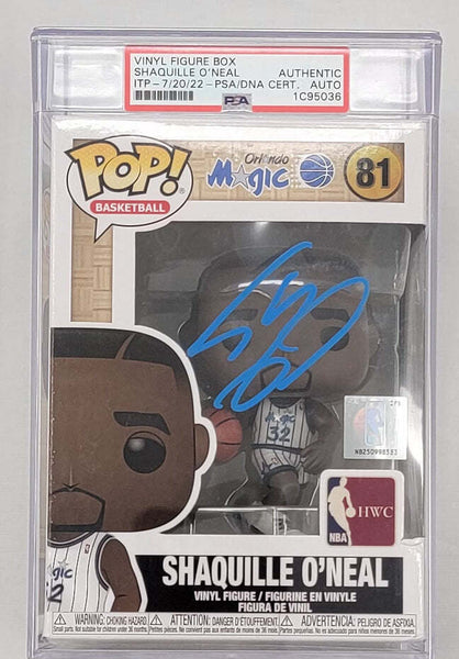 Shaquille O'Neal Signed Magic Encapsulated Authentic AUTO Funko Pop PSA/DNA