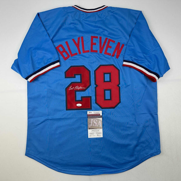 Autographed/Signed Bert Blyleven Minnesota Light Blue Baseball Jersey JSA COA