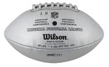 Kurt Warner Signed Wilson Replica Duke Metallic Silver Football W/ Case BAS Wit