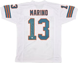 MIAMI DOLPHINS DAN MARINO AUTOGRAPHED SIGNED WHITE JERSEY JSA STOCK #239851
