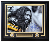 Troy Polamalu Signed Framed 16x20 Pittsburgh Steelers Photo BAS ITP