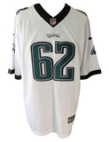 Jason Kelce Signed/Auto White Nike Football Jersey Eagles Size XL PSA/DNA 211014