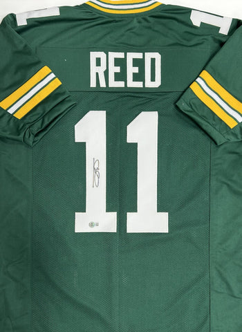 Packers Receiver JAYDEN REED Signed Custom Replica Green Jersey AUTO - BAS
