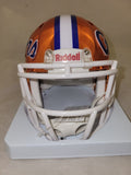 RICKY PEARSALL SIGNED FLORIDA GATORS CHROME SPEED MINI HELMET BECKETT QR