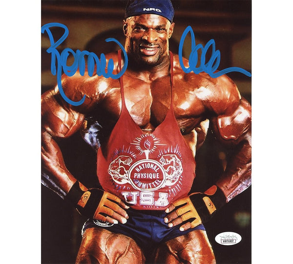 Ronnie Coleman Signed Unframed 8 x 10 Bodybuilding Photo-Red Shirt