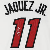 Jaime Jaquez Jr. Miami Heat Autographed Nike White Association Authentic Jersey