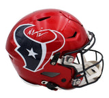 Nico Collins Signed Houston Texans Speed Flex Authentic Alt Red 2022 NFL Helmet