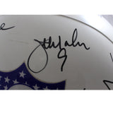 Blanda Brodie Krause +10 Autographed NFL Alumni F/S 2-Bar Helmet Beckett 55421
