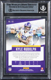 Vikings Kyle Rudolph Authentic Signed 2019 Prestige #63 Card BAS Slabbed