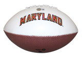 Taulia Tagovailoa Autographed Maryland Terrapins Logo Football Beckett 37718