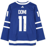 Max Domi Autographed Toronto Maple Leafs Blue Adidas Authentic Jersey Fanatics