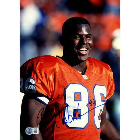 Byron Chamberlain Autographed/Signed Denver Broncos 8x10 Photo Beckett 59257