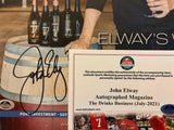 John Elway Autographed Magazine (The Drinks Business-Issue 228) July-21 LSM COA