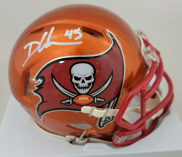 DEVIN WHITE SIGNED BUCCANEERS FLASH SPEED MINI HELMET w/ BECKETT QR HOLOGRAM