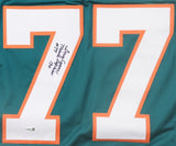 Doug Crusan Signed Jersey Inscribed "Miami Dolphins" & "17-0" (JSA) 2xSuper Bowl