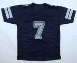 Steve Beuerlein Signed Dallas Cowboys Jersey Ins. ""S.B. XXVII Champs"(Schwartz)