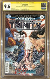 Ben Affleck Gal Gadot Henry Cavill Autographed Trinity DCU #14 CGC 9.6 56592