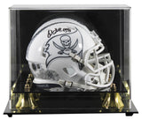 Buccaneers Warren Sapp "HOF 13" Signed STS III Speed Mini Helmet W/ Case BAS Wit