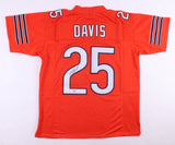 Mike Davis Signed Bears Orange Jersey (Beckett COA) Chicago's 2019 Feature Back