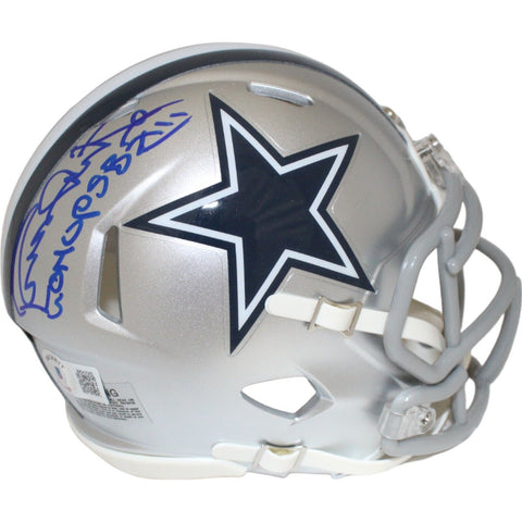 Randy White Signed Dallas Cowboys SB CO MVP Mini Helmet Beckett 43058