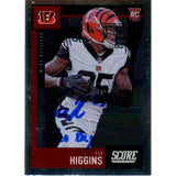 Tee Higgins Autographed Panini Score 450 Who Dey Trading Card Beckett 48931