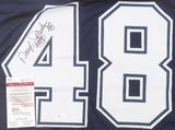 Daryl Johnston Signed Dallas Cowboys Jersey Inscribed "Moose" (JSA COA) Fullback