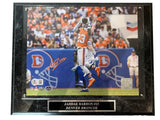 Jahdae Barron Autographed 8x10 Photo with Plaque -- Denver Broncos | BAS COA
