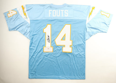 Dan Fouts Signed San Diego Chargers Jersey (PSA) 6xPro Bowl Q.B. 254 TD's