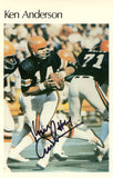 Ken Anderson Signed Cincinnati Bengals Mini Poster 4/50 Beckett 46136