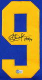 Eric Dickerson "HOF 99" Signed Blue Pro Style Jersey Signed On #9 BAS Witnessed