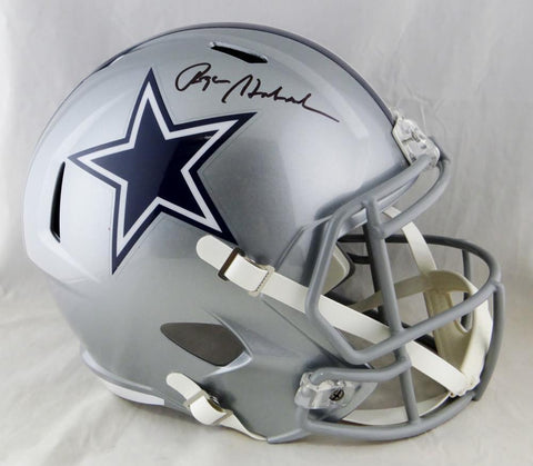 Roger Staubach Autographed Dallas Cowboys Full Size Speed Helmet - Beckett Auth