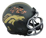 Broncos Champ Bailey Signed Salute To Service IV Speed Mini Helmet BAS Witnessed