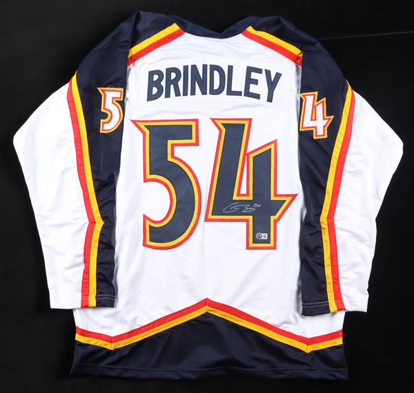 Gavin Brindley Signed Colorado Avalanche / Rockies Throwback Jersey (Beckett)