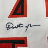 Framed Autographed/Signed Dexter Jackson 35x39 Tampa Bay Red Jersey JSA COA
