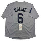 Autographed/Signed Al Kaline Detroit Grey Baseball Jersey JSA COA