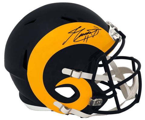 Jim Everett Signed Rams T/B Riddell Full Size Speed Replica Helmet - (SS COA)