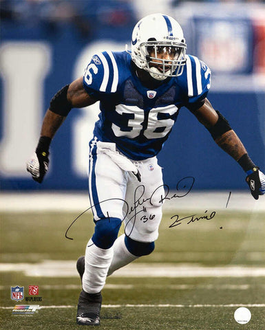 Dexter Reid Signed Colts Super Bowl XLI Action 16x20 Photo - (SCHWARTZ COA)