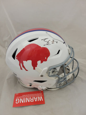 JAMES COOK SIGNED BUFFALO BILLS CLASSIC SPEEDFLEX AUTHENTIC HELMET BECKETT QR