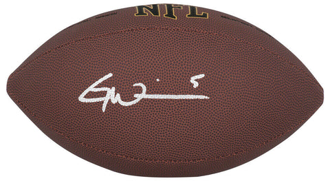 Garrett Wilson Signed Wilson Super Grip Full Size NFL Football - (SCHWARTZ COA)