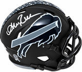 Andre Reed Signed Buffalo Bills Salute To Service Mini Speed Helmet JSA QR