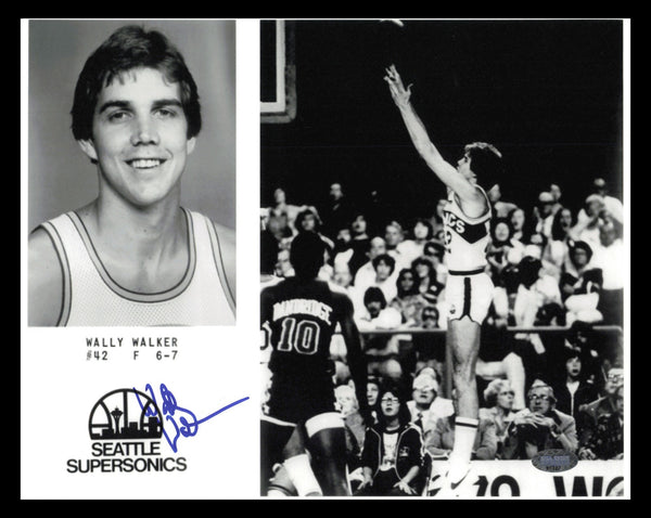 Wally Walker Autographed Signed 8x10 Photo Seattle Supersonics MCS Holo #87327