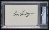 Tom Landry Cowboys Coach Signed 3x5 Index Photo Collage Framed PSA/DNA 198317