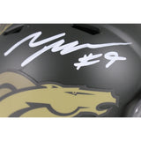 Talanoa Hufanga Autographed Denver Broncos 25 STS Mini Helmet Beckett WIT 53450