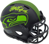 BYRON MURPHY II AUTOGRAPHED SEAHAWKS ECLIPSE BLACK MINI HELMET MCS 235601